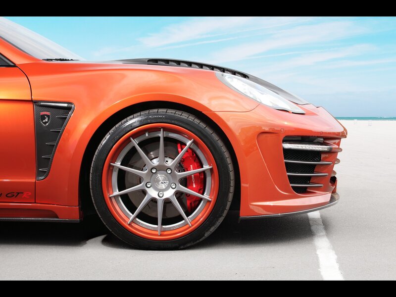 orange sports car wheel