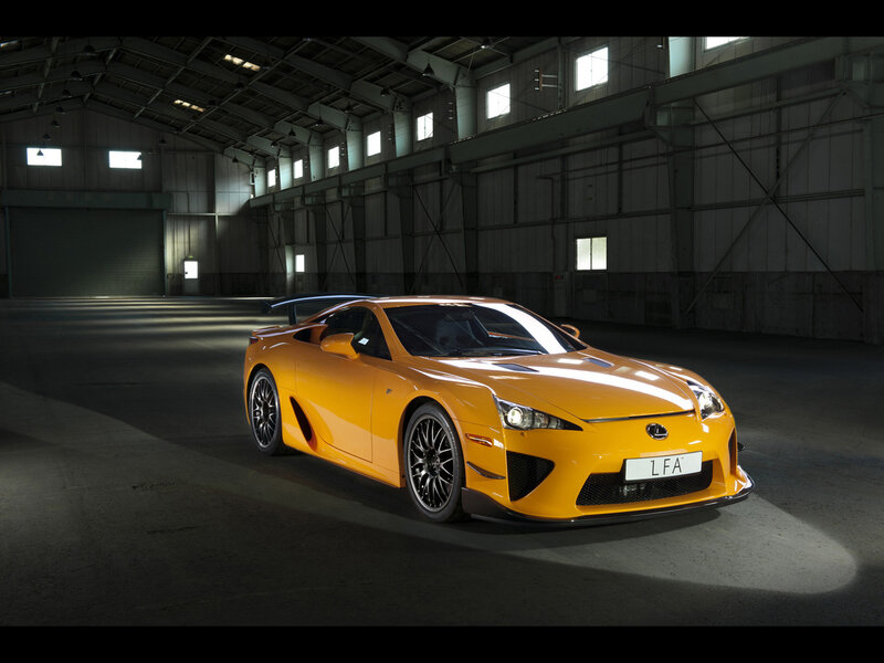 Orange Sports Car — Yellow, Dramatic, Photograph