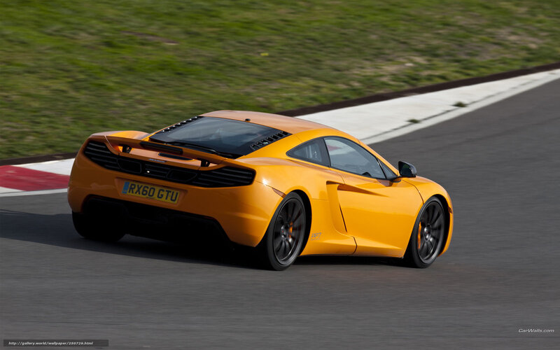 Orange Sports Car — Yellow, Dynamic, Afternoon, Photograph