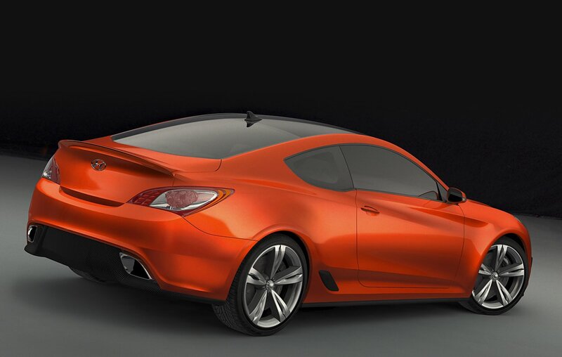 orange sports coupe car