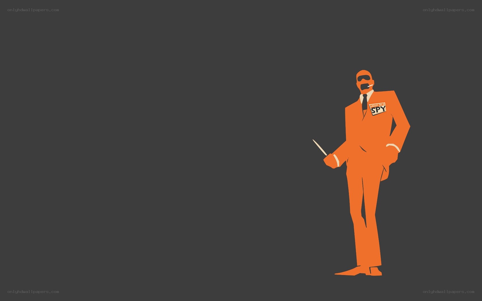 orange spy character illustration