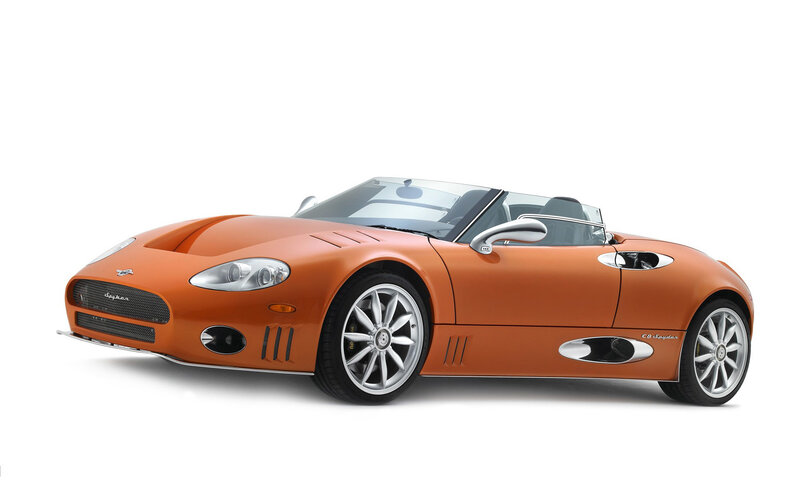 orange spyder sports car