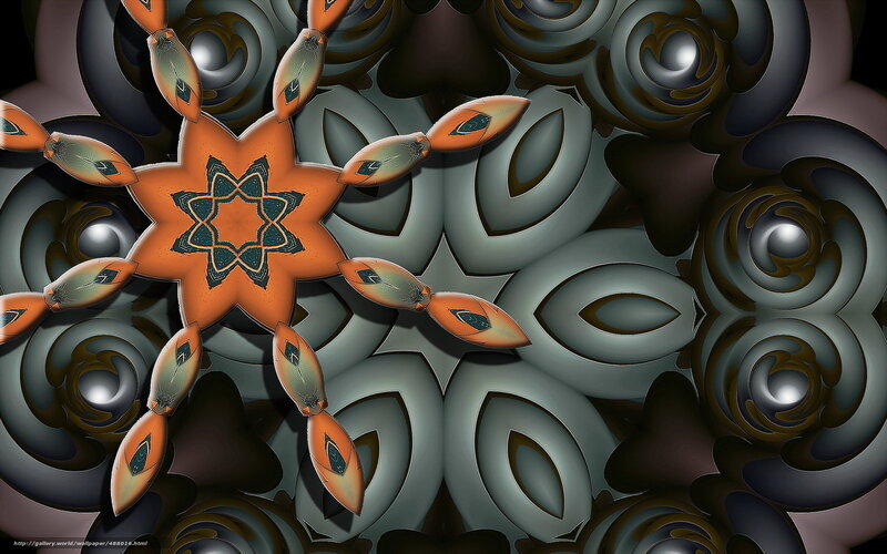Orange Star Mandala