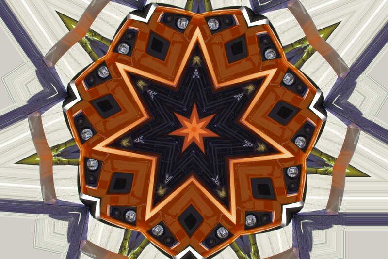 Orange Star-shaped Object