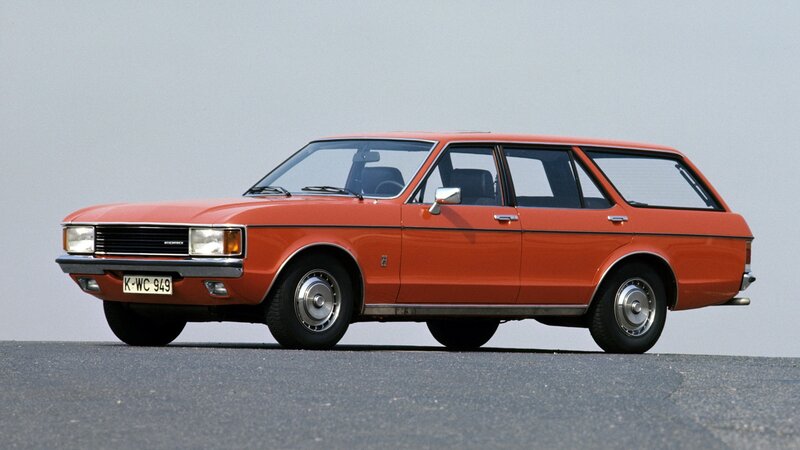 orange station wagon car