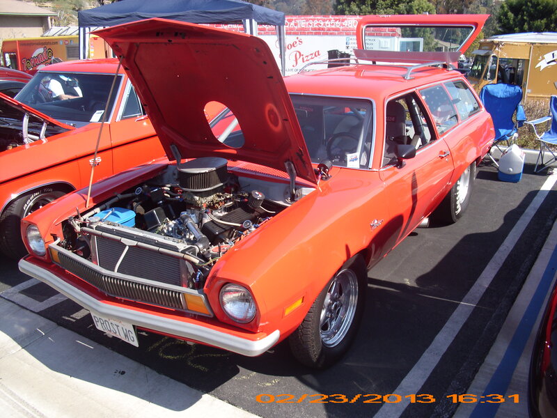 Orange Station Wagon
