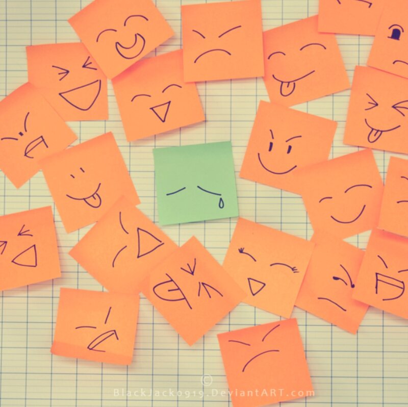 Orange Sticky Notes