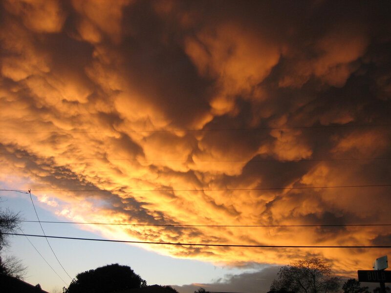 Orange Storm Clouds