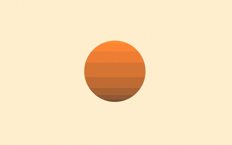 Orange Striped Circle