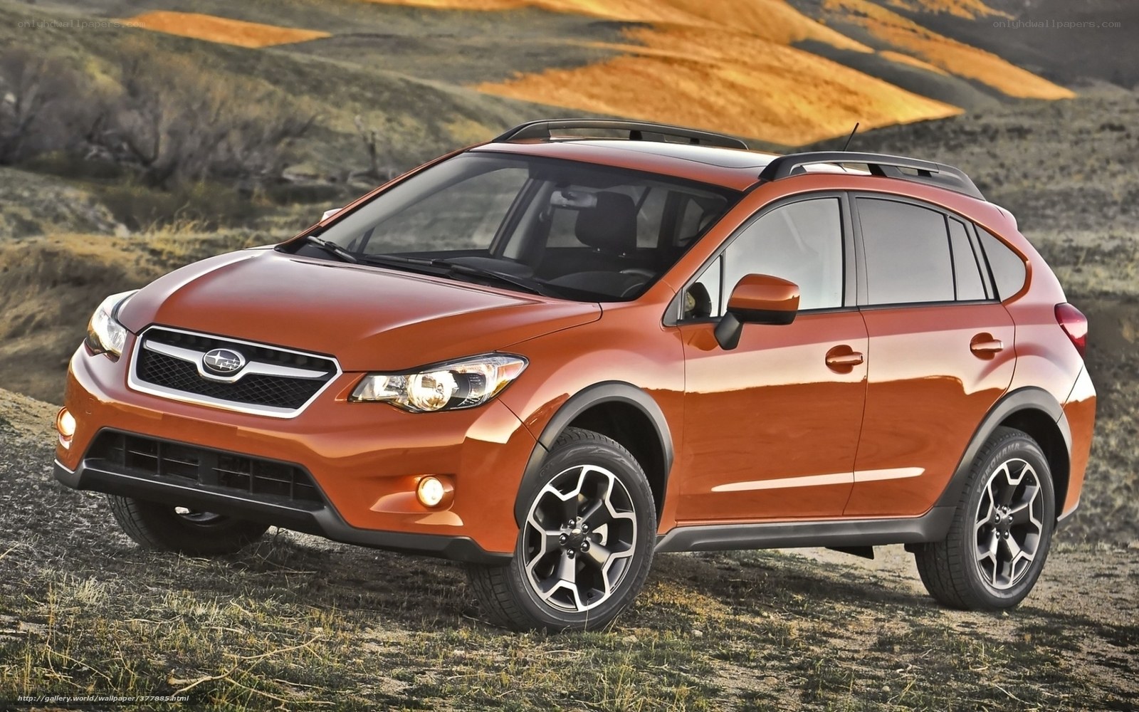 Orange Subaru Crosstrek SUV