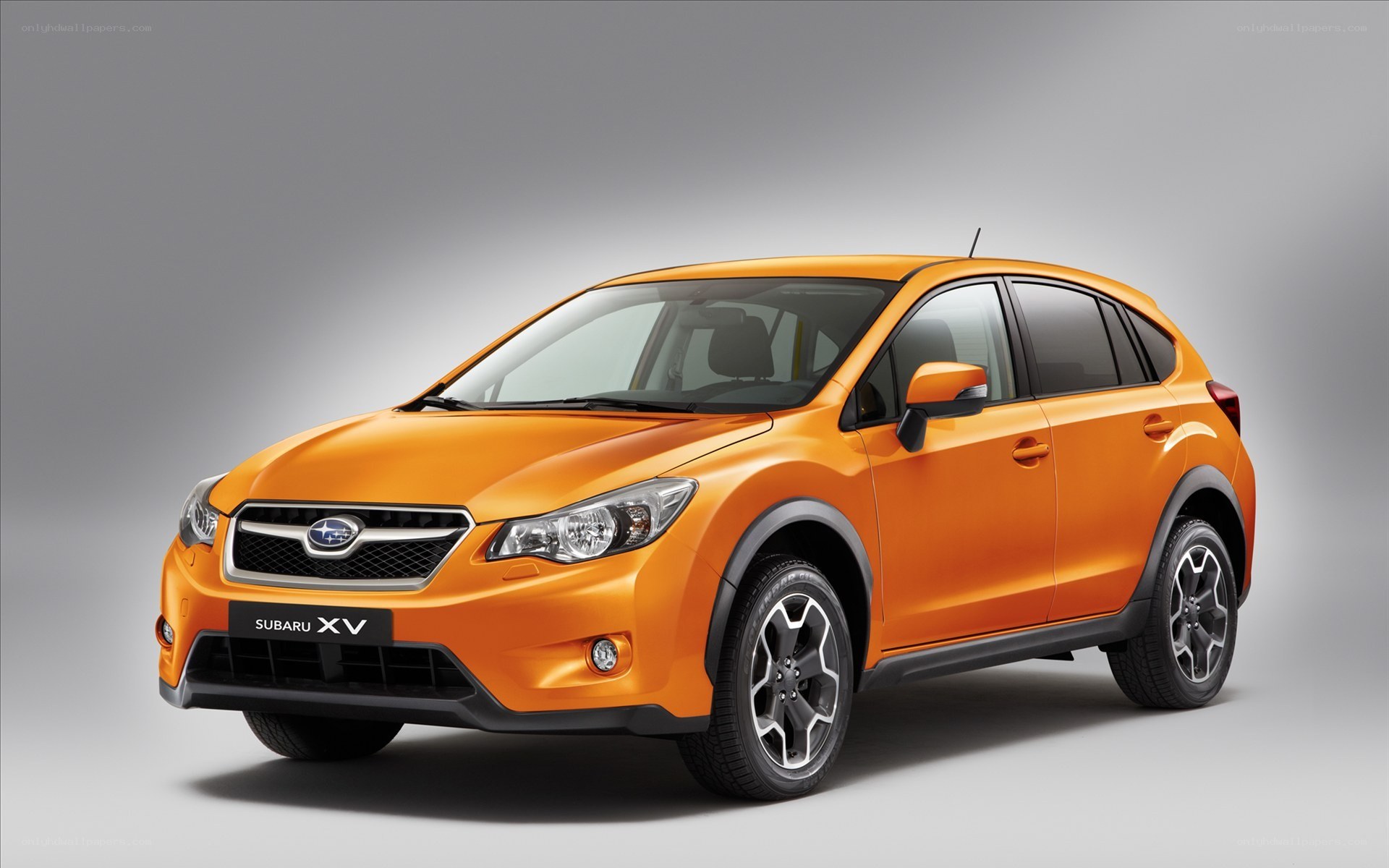 Orange Subaru XV car