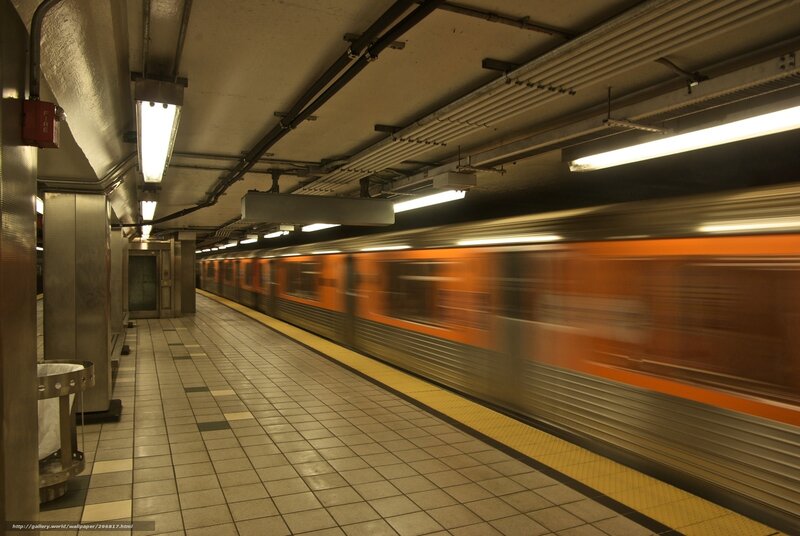 Orange Subway Train