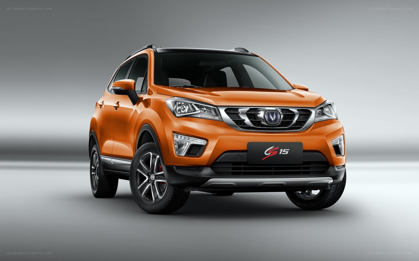 Orange SUV car model