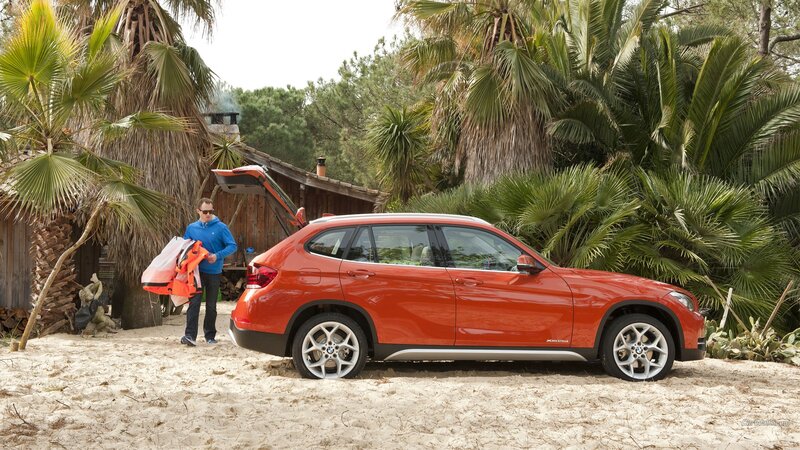 Orange Suv on Beach