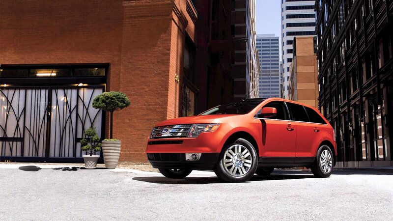 Orange Suv Parked — Red