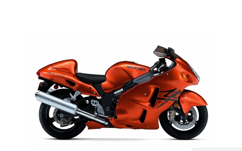 Orange Suzuki Hayabusa — Neutral, Photograph