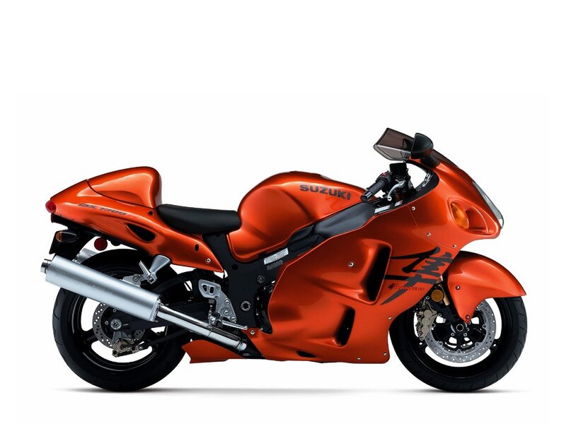 Orange Suzuki Hayabusa