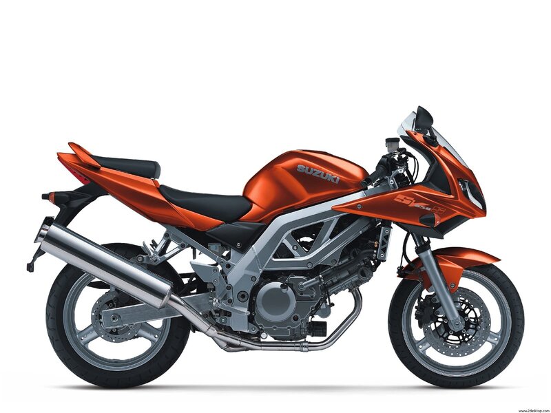 orange suzuki motorcycle