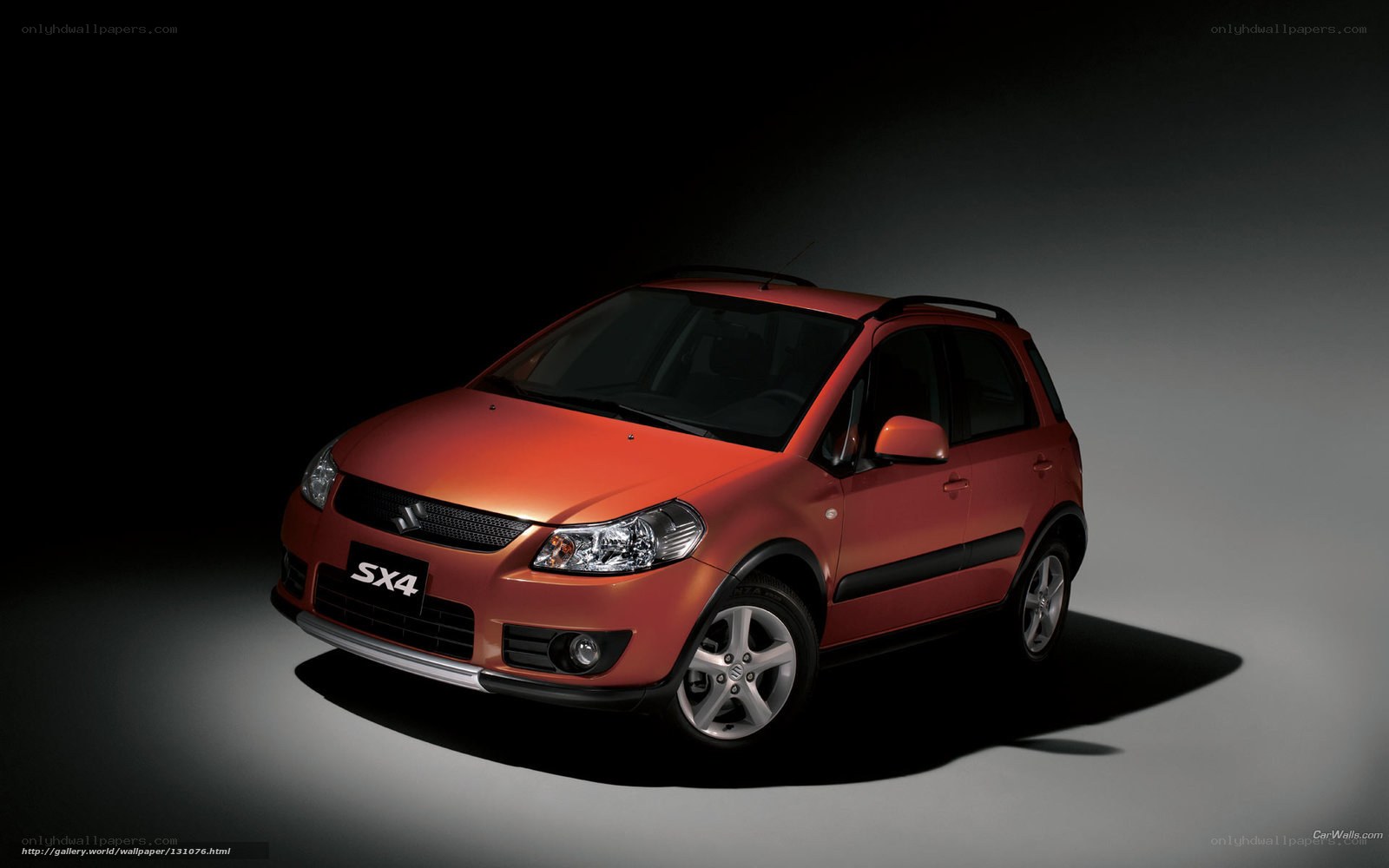 Orange Suzuki SX4 car