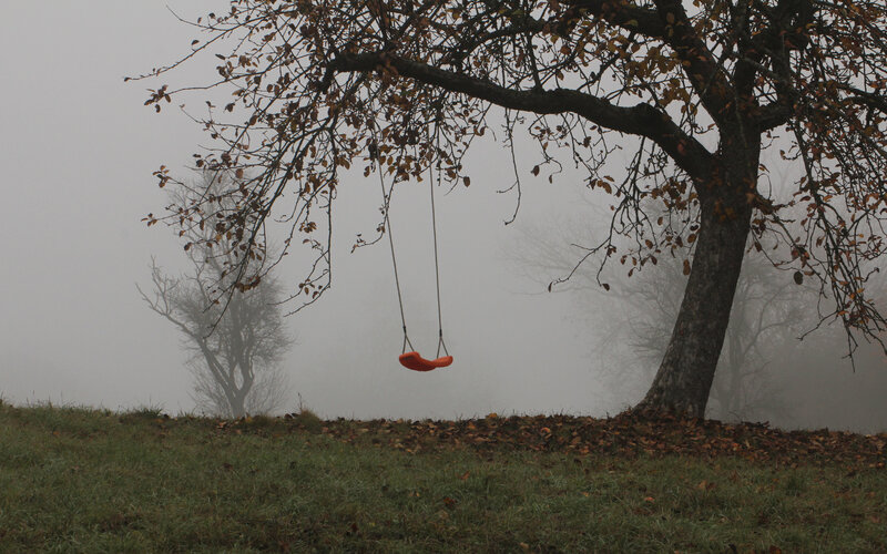 Orange Swing under Tree