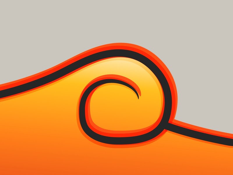 Orange Swirl Design — Calm