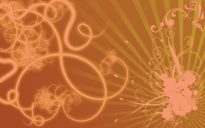 orange swirls and splatters