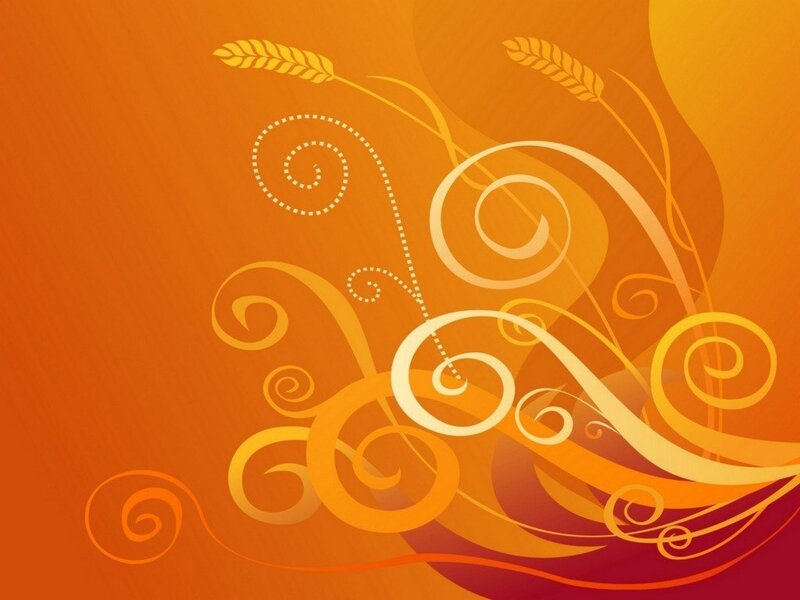 orange swirls with wheat