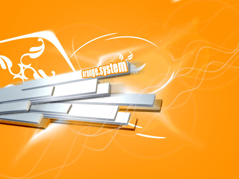 orange system abstract design
