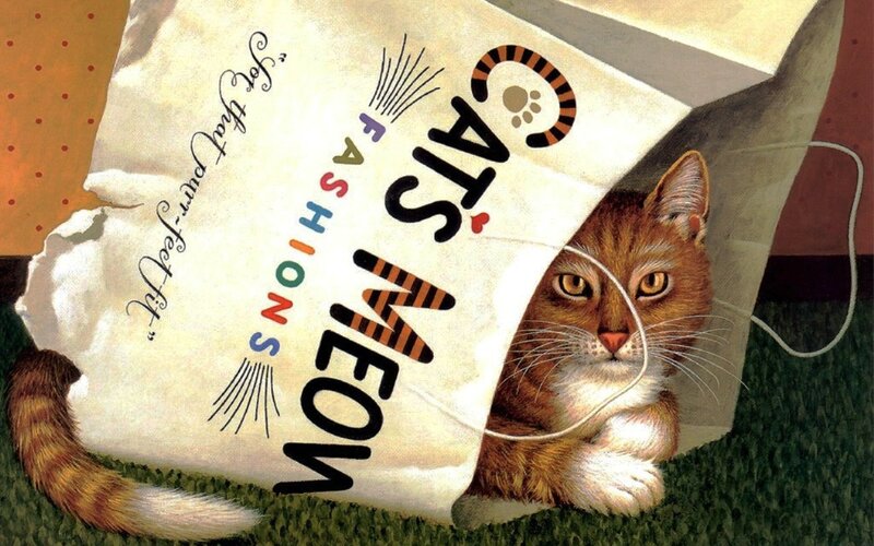 Orange Tabby Cat in Bag — White