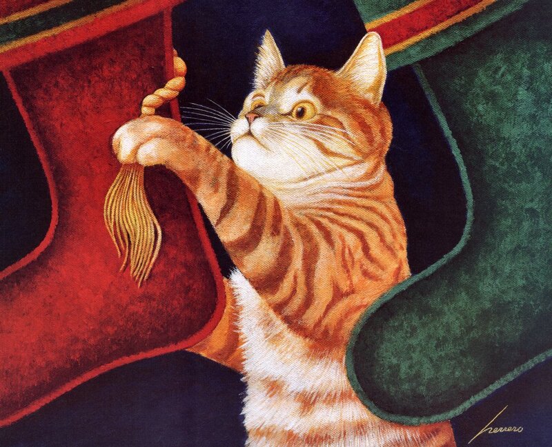 Orange Tabby Cat — Red, Playful