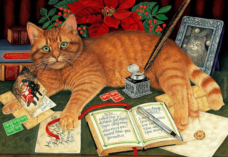 Orange Tabby Cat — Red