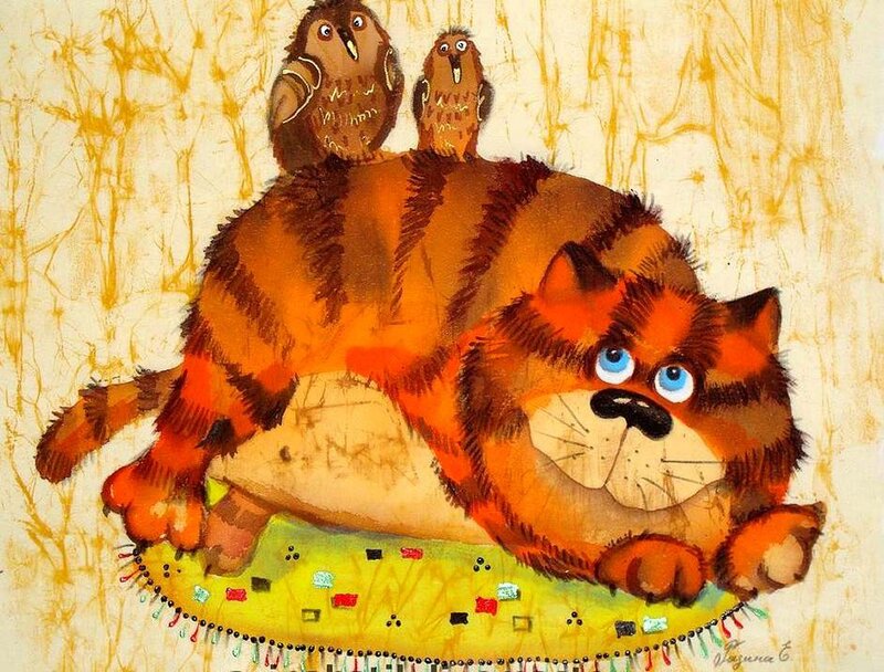 Orange Tabby Cat — Whimsical