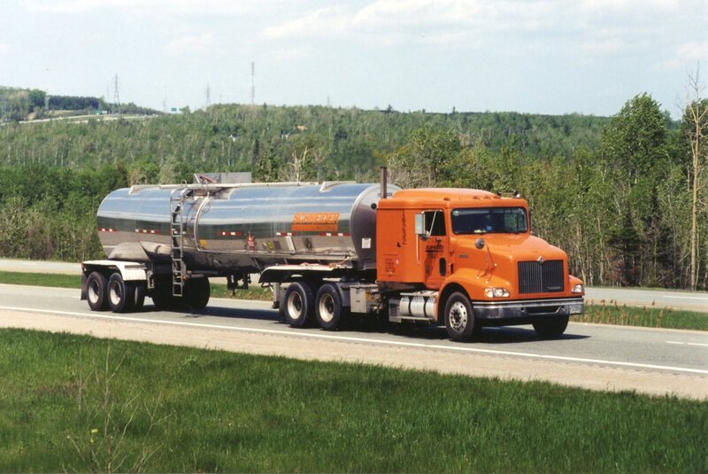 Orange Tanker Truck — Calm