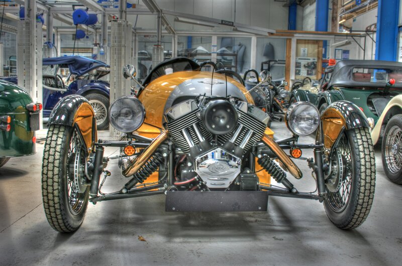 Orange Three-wheeled Vehicle — Industrial