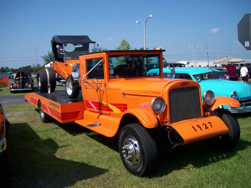 Orange Tow Truck