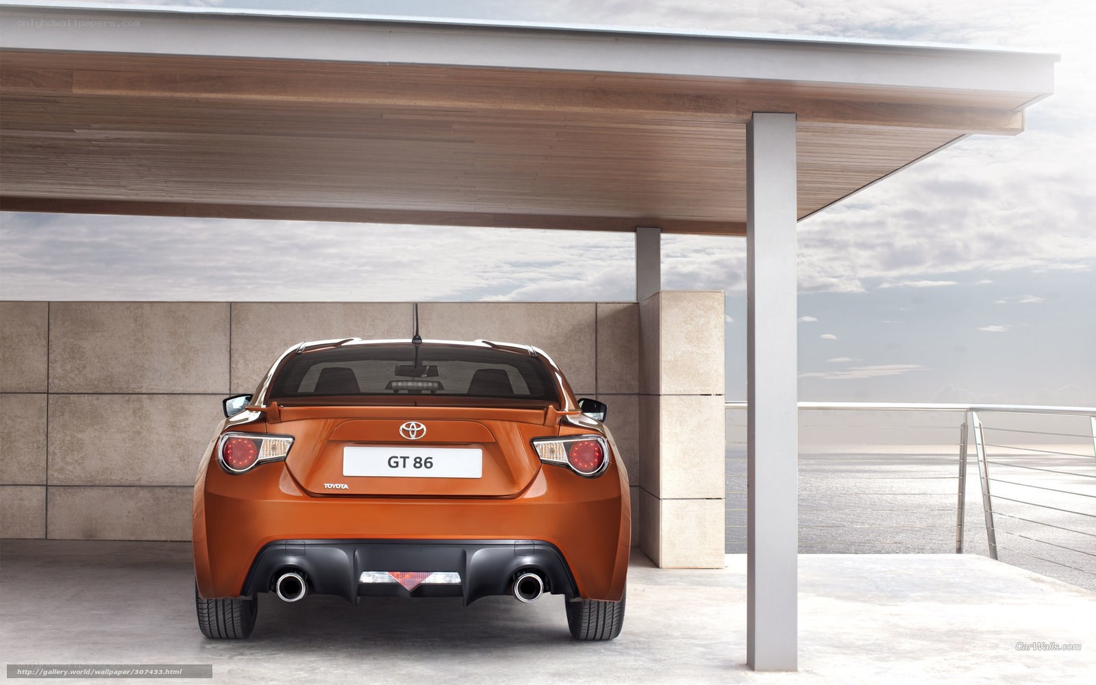Orange Toyota GT 86 car