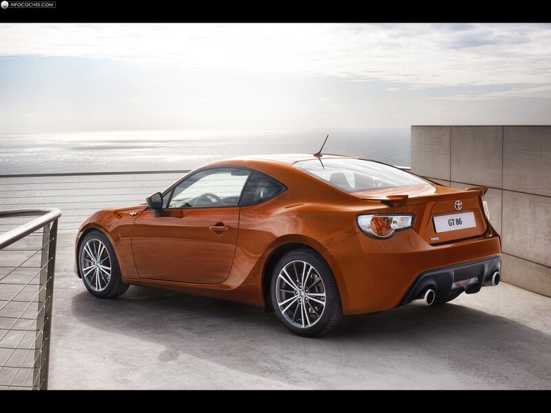 Orange Toyota GT86 sports car