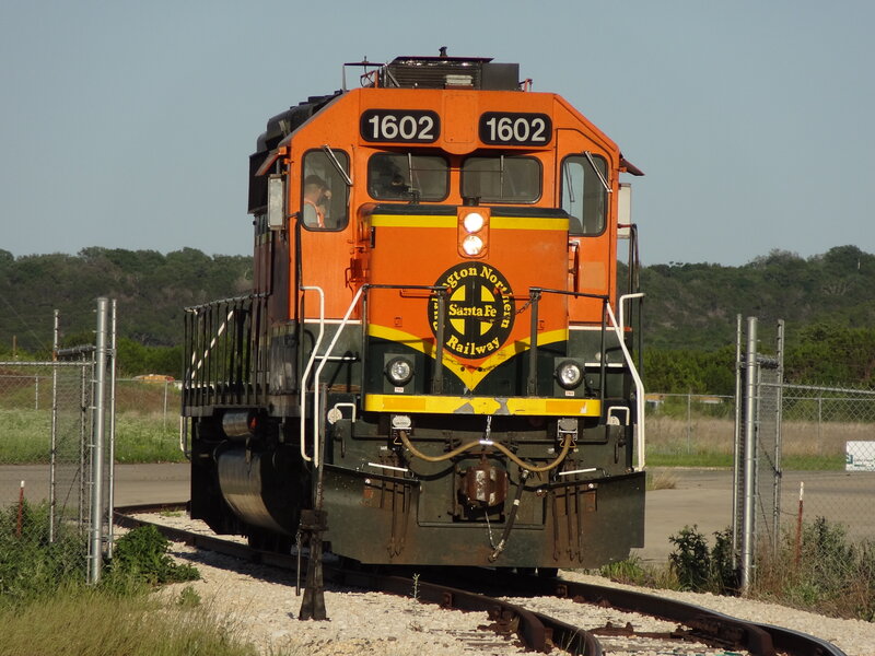 Orange Train Engine — Calm, Afternoon
