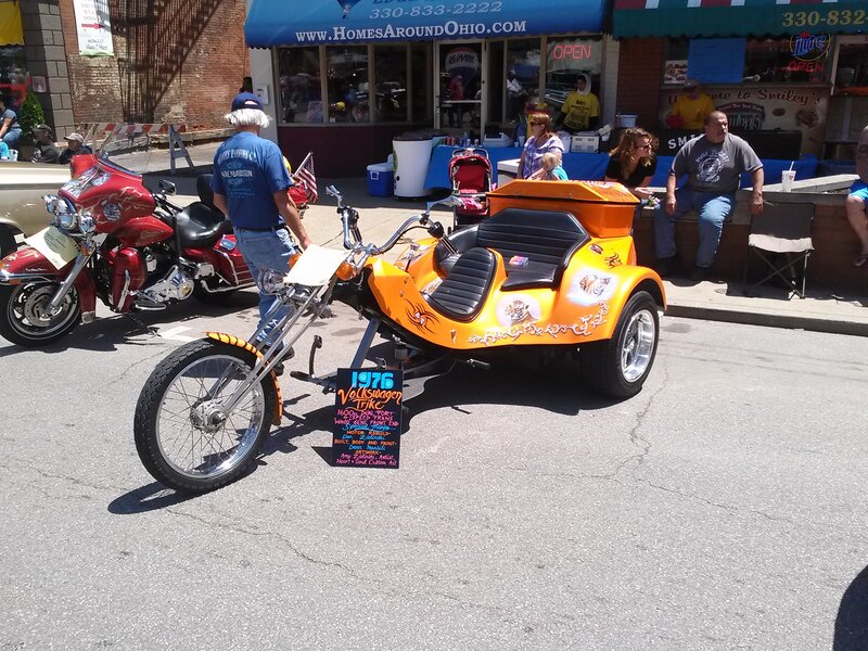 Orange Trike Motorcycle — Outdoor