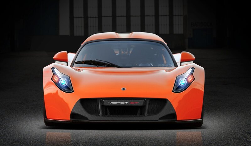 Orange Venom GT sports car