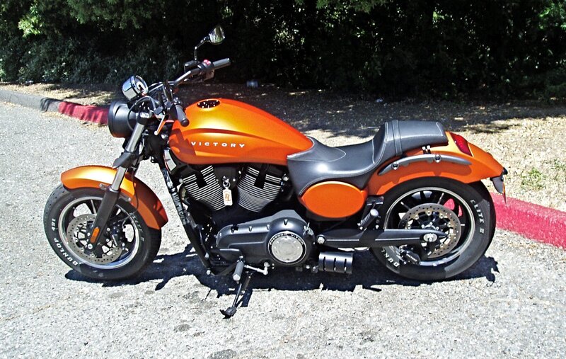 Orange Victory Motorcycle