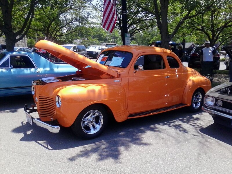 Orange Vintage Car — Outdoor, Afternoon, Photograph