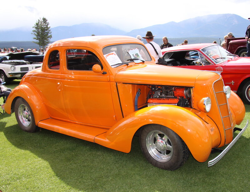 Orange Vintage Car — Outdoor