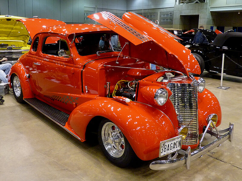 Orange Vintage Car — Red, Showcase
