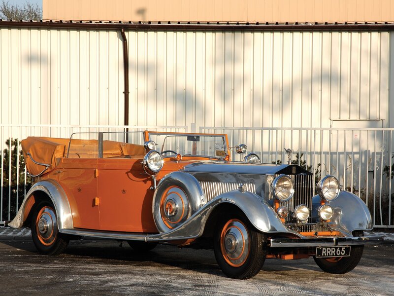 Orange Vintage Convertible — Calm, Winter