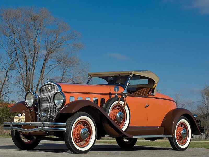 Orange Vintage Convertible — Serene, Autumn