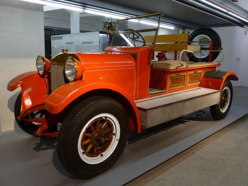 Orange Vintage Fire Truck
