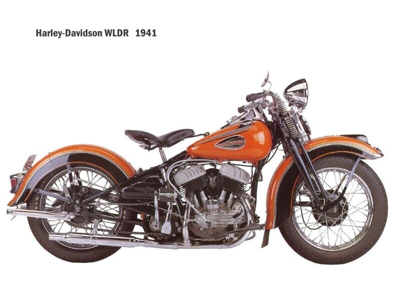 Orange Vintage Motorcycle — Neutral