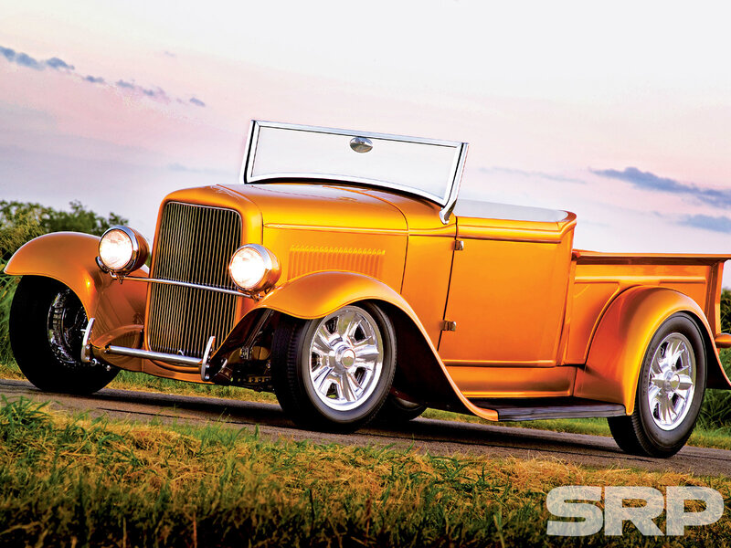 Orange Vintage Pickup Truck — Serene
