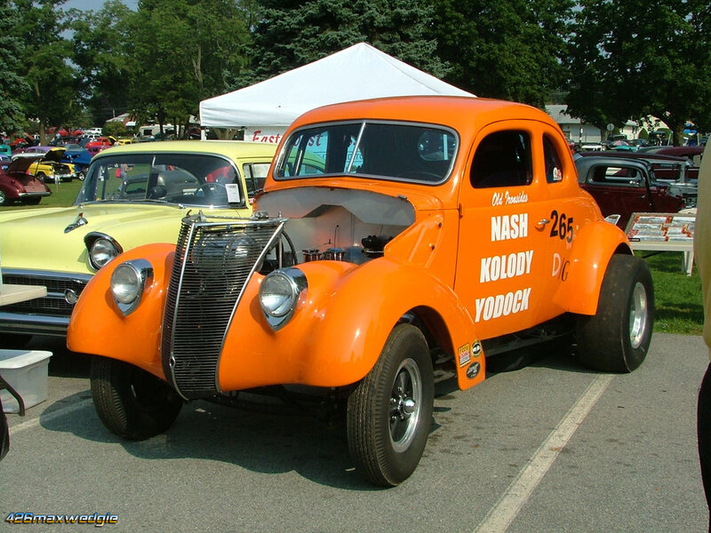 Orange Vintage Race Car — Outdoor